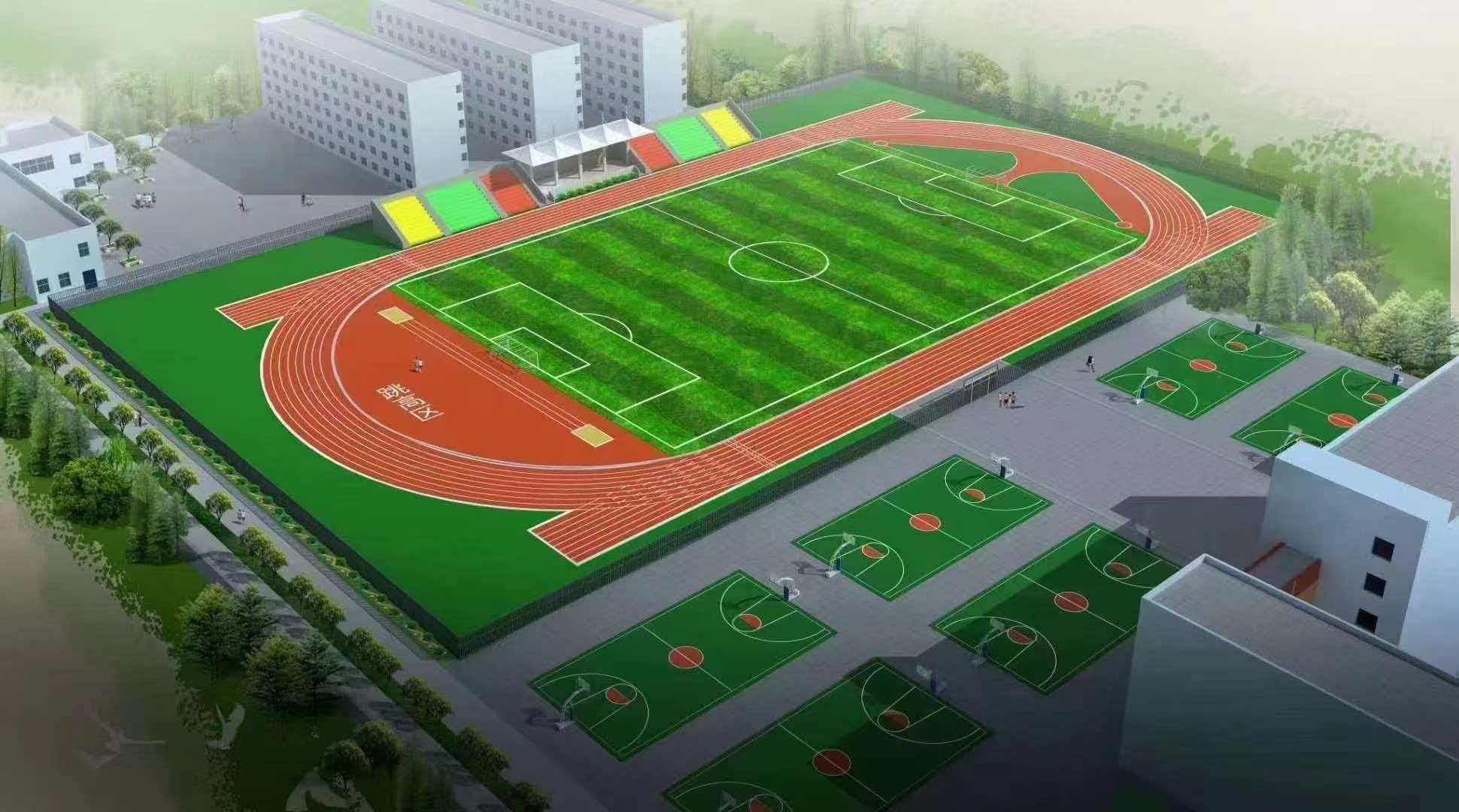 石嘴山市学校运动操场半预制型跑道 - 推荐